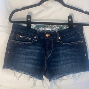 Joe’s Jeans “Ex Lover” denim shorts.